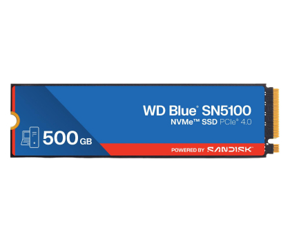 Dysk wewnętrzny WD 500GB M.2 PCIe Gen4 NVMe Blue SN5100 WDS500G5B0E-00CPE0
